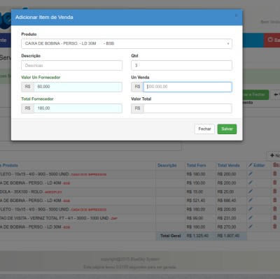 Sistema de Vendas